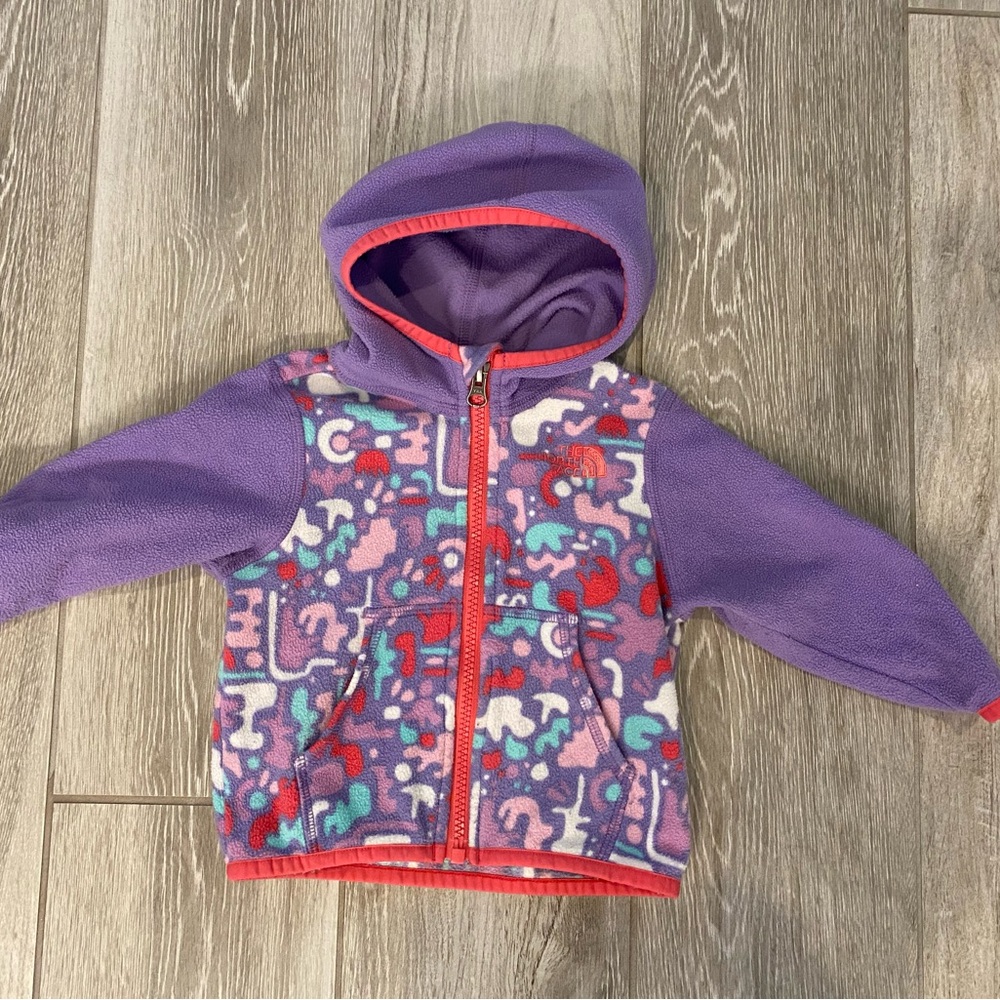 North Face zip up fleece lightweight jacket